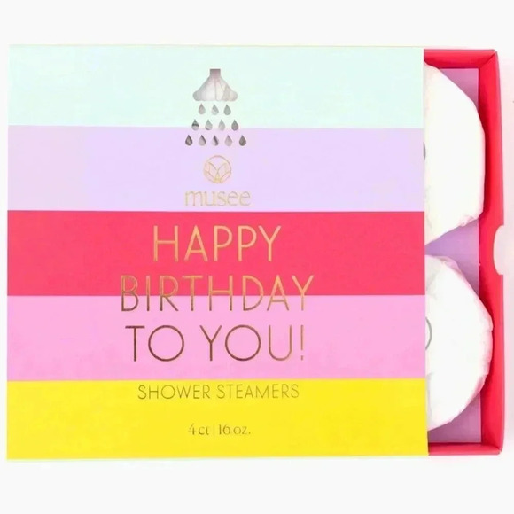 NWT Musee Happy Birthday To You  Shower Steamer - Picture 1 of 4